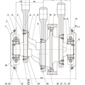 Кривошипно-шатунный механизм в сборе насоса серии f-1300